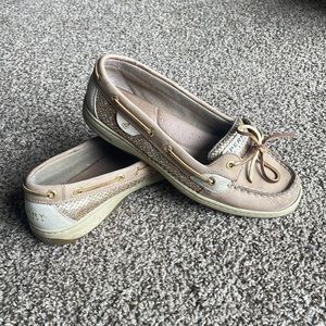 Gold Sperry Top Sider